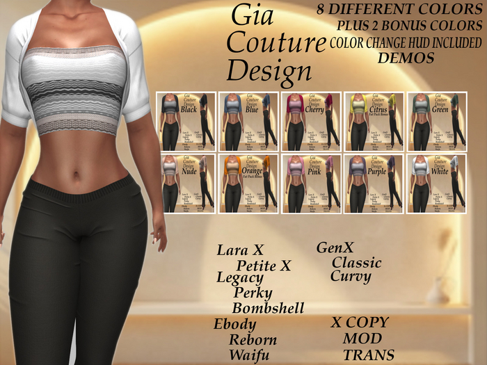 "GCD" Shayla Top and Bolero DEMOS