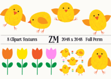 EASTER CHICKEN FULL PERM TEXTURES
