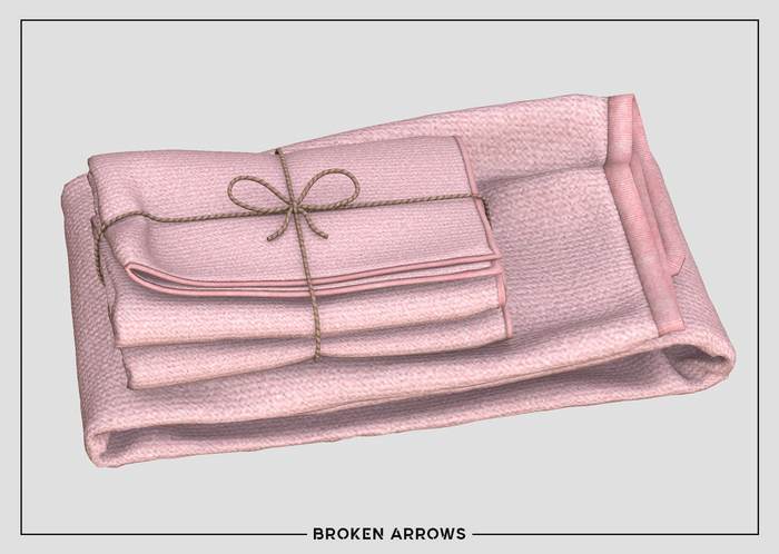 BROKEN ARROWS - Aloe Set - Towels - Rose 