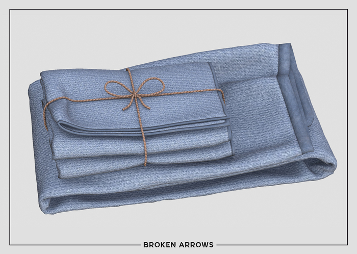BROKEN ARROWS - Aloe Set - Towels - Blue 