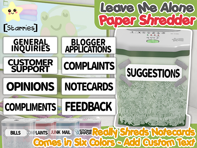 [Starries] Leave Me Alone Paper Shredder