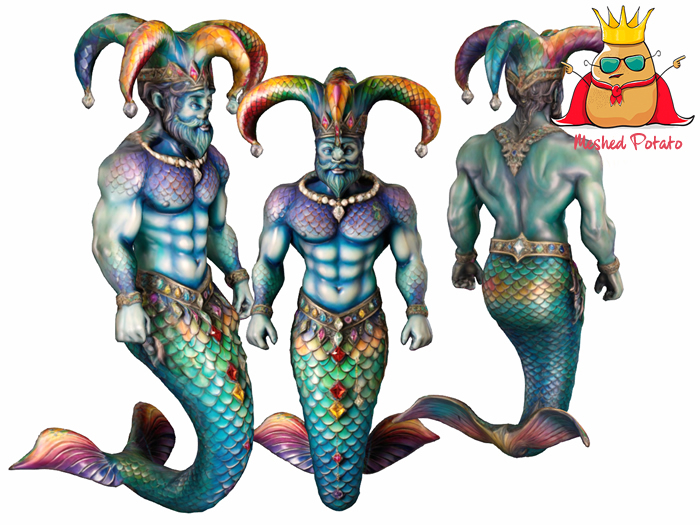 Meshed Potato Merman Harlequin Full Perm