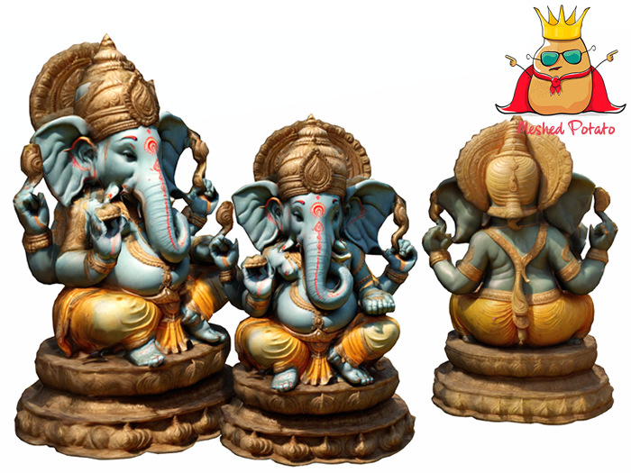 Meshed Potato Ganesha Full Perm