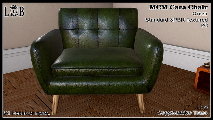 ~L:B~ MCM Cara Chair- Green