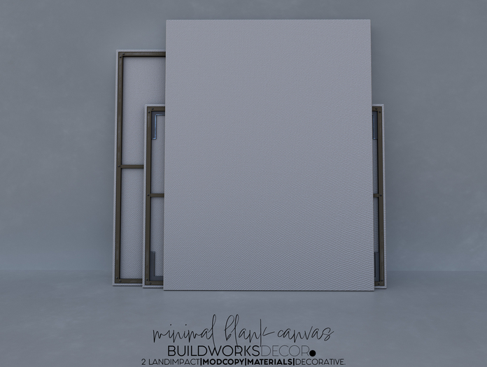buildworksdecor ~ Minimal Blank Canvas / Boxed