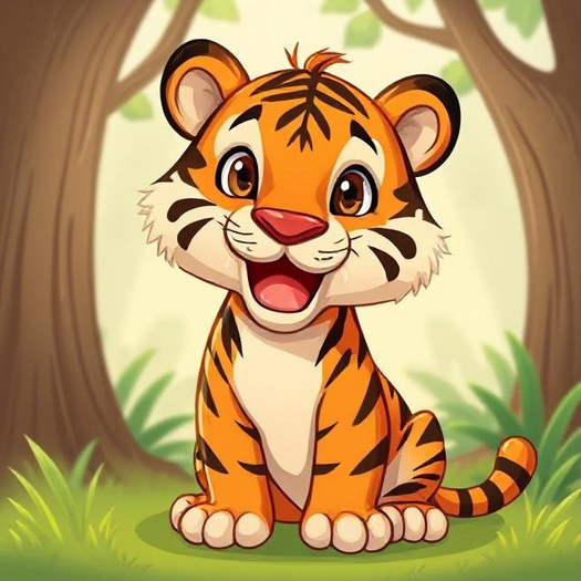 Baby tiger Wall Decal 1