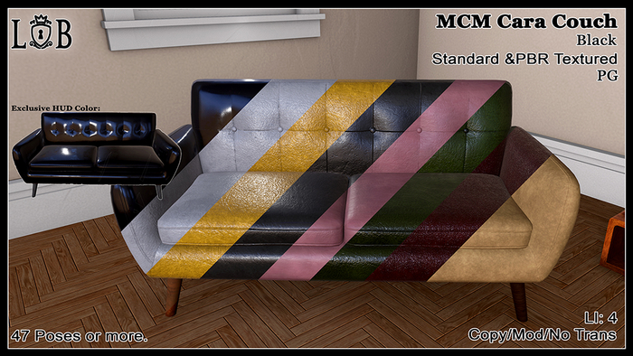 ~L:B~ MCM Cara Couch - Fatpack 
