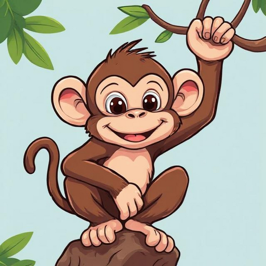 Monkey Wall Decal 2