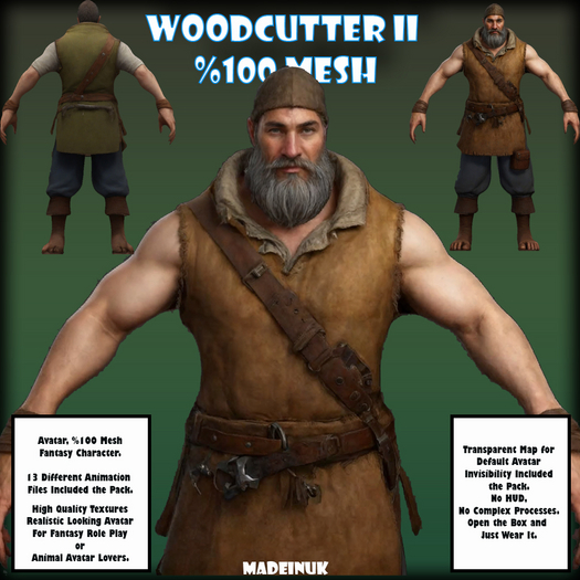 MADEINUK - Woodcutter II- Mesh Avatar