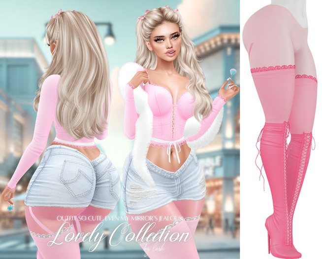 Lush - Lovely Boots w/ Lace Stockings Candy
