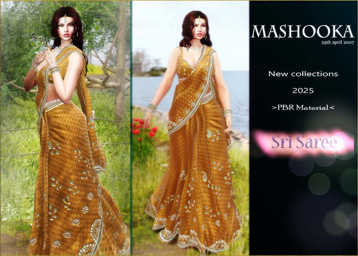 Mashooka Sri Saree -sienna-