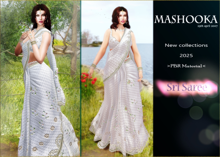 Mashooka Sri Saree -pearl- 