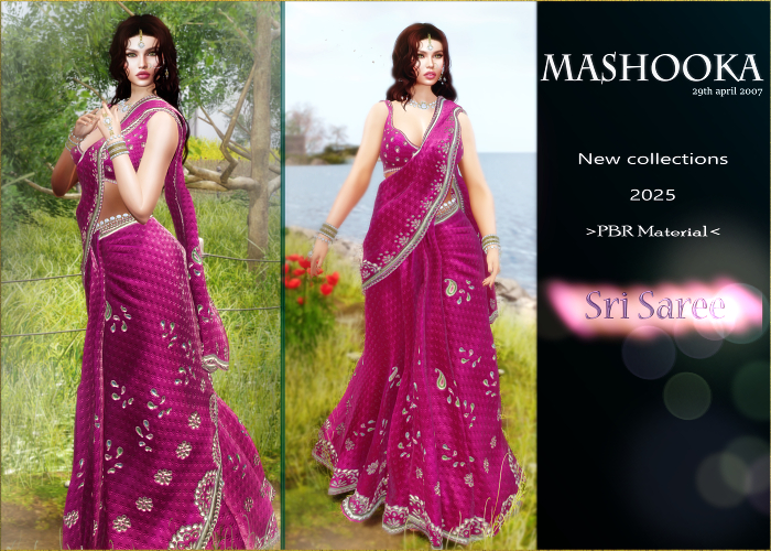 Mashooka Sri Saree -jazzberry- 