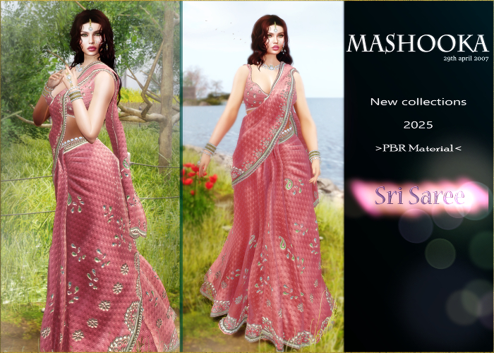 Mashooka Sri Saree -indian red- 