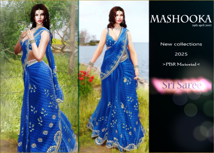 Mashooka Sri Saree -cobalt- 