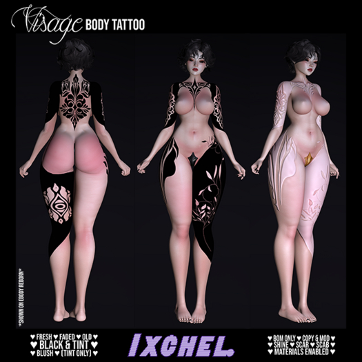 IXCHEL. - Visage Body Tattoo