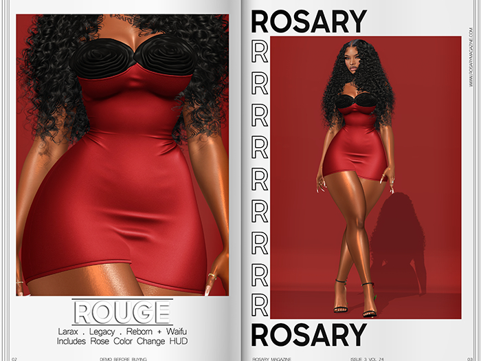 Rosary. Rouge . Dress Red