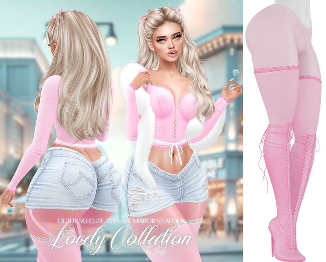 Lush - Lovely Boots w/ Lace Stockings Barbie