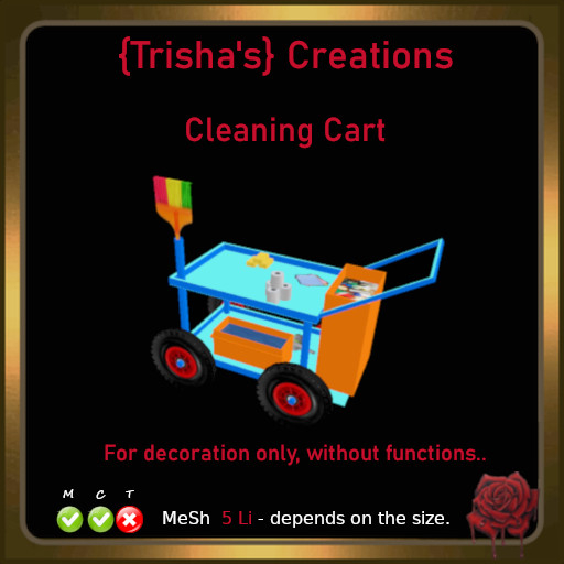 {Trisha's} MeSh Cleaning cart - 5 Li