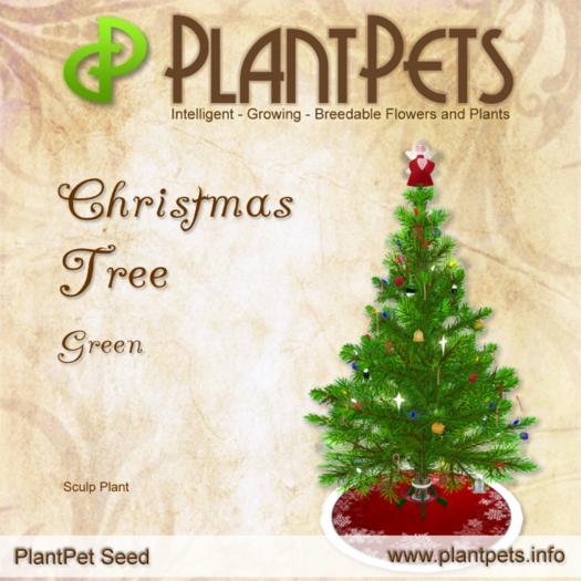 PlantPet Seed [Christmas Tree *Green*] RARE