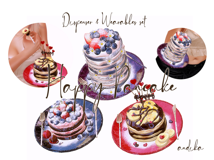 ADD/andika{Happy Pancake}Dispenser&Wearables Set
