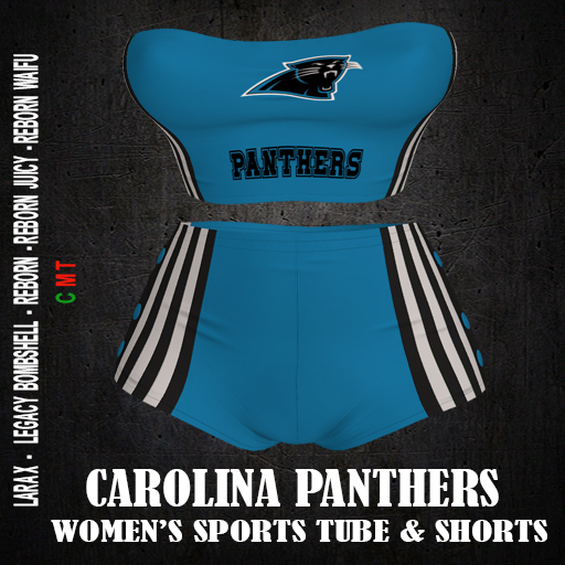 CAROLINA PANTHERS  -  Women's Sports Tube and Shorts
