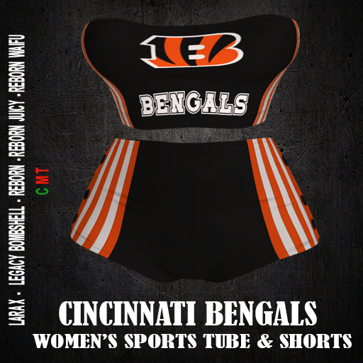 CINCINNATI BENGALS  -  Women's Sports Tube and Shorts