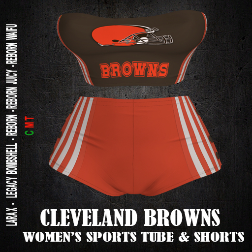 CLEVELAND BROWNS  -  Women's Sports Tube and Shorts