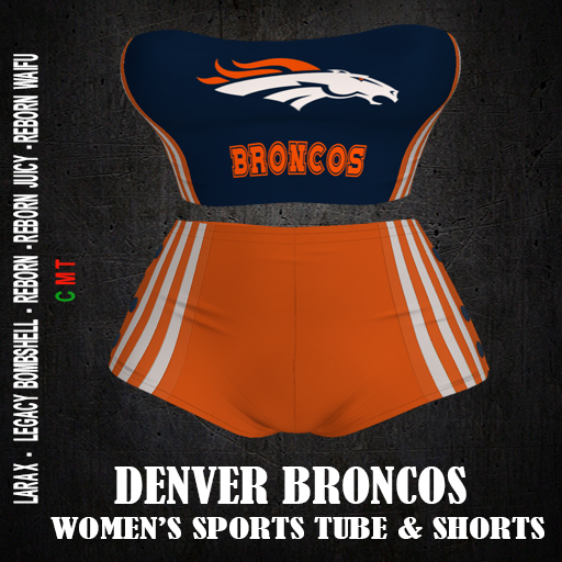 DENVER BRONCOS  -  Women's Sports Tube and Shorts