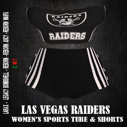 LAS VEGAS RAIDERS  -  Women's Sports Tube and Shorts