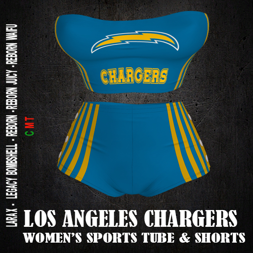 LOS ANGELES CHARGERS  -  Women's Sports Tube and Shorts