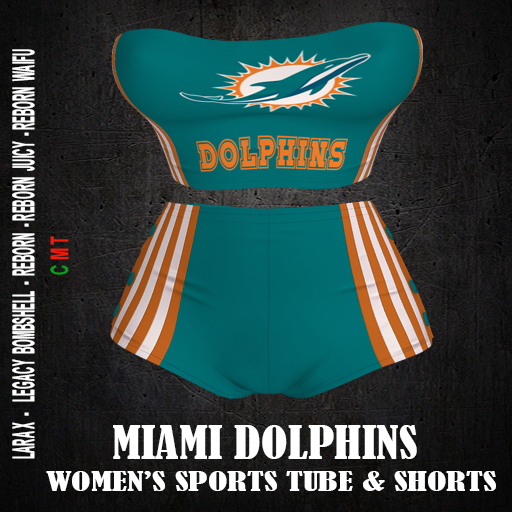 MIAMI DOLPHINS  -  Women's Sports Tube and Shorts