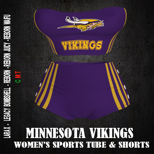 MINNIESOTA VIKINGS  -  Women's Sports Tube and Shorts