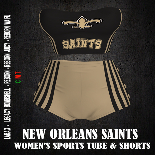 NEW ORLEANS SAINTS  -  Women's Sports Tube and Shorts
