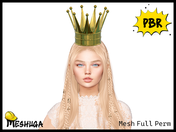 Meshuga PBR Gold Crown FULL PERM MESH