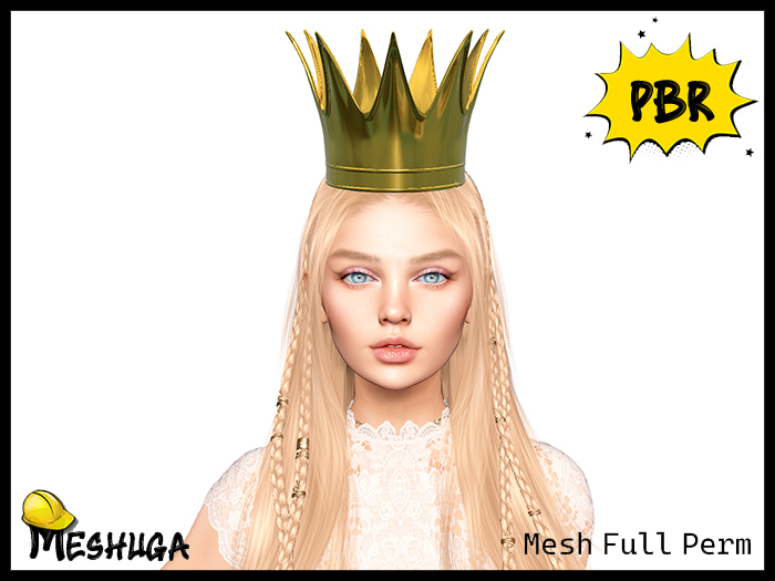 Meshuga PBR Golden Crown FULL PERM MESH 