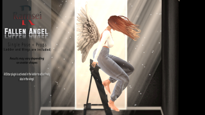 RAMSEI - Fallen Angel Single Pose + Props ( Ladder + Wings )
