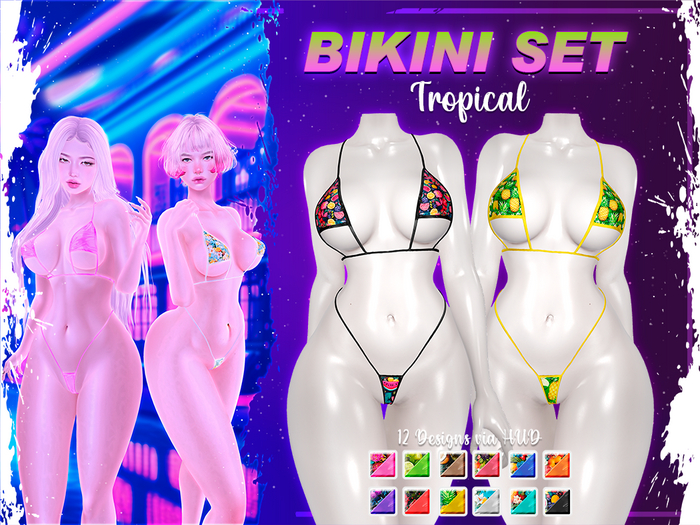 <-NINFANIUM->Bikini Set(TROPICAL)
