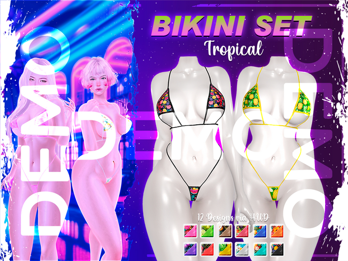 <-NINFANIUM->Bikini Set(DEMO TROPICAL)