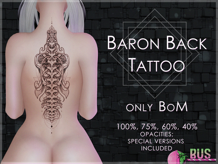 [bus] BARON Back Tattoo {BoM}