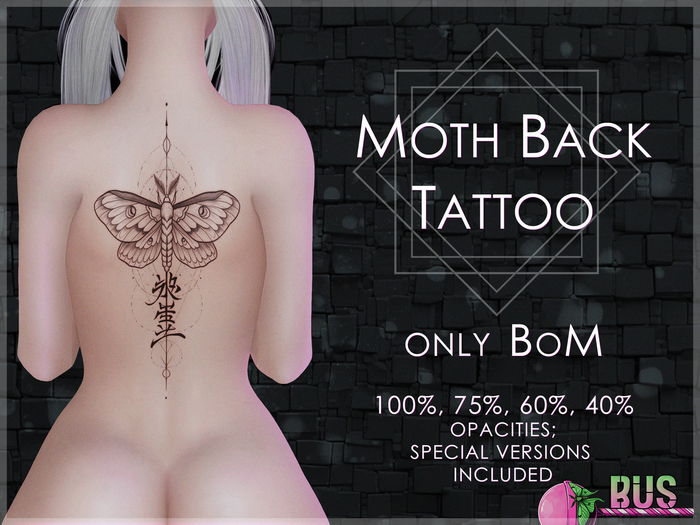 [bus] MOTH Back Tattoo {BoM}