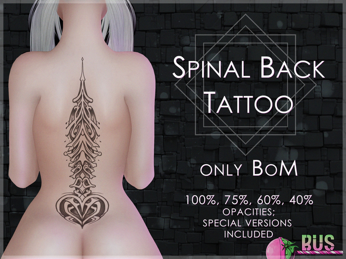 [bus] SPINAL Back Tattoo {BoM}