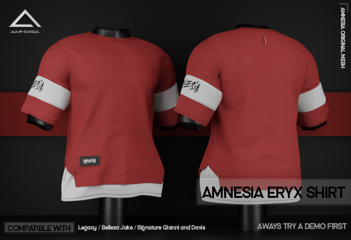 # AMNESIA - Eryx T-Shirt - Red