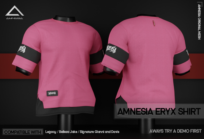 # AMNESIA - Eryx T-Shirt - Pink