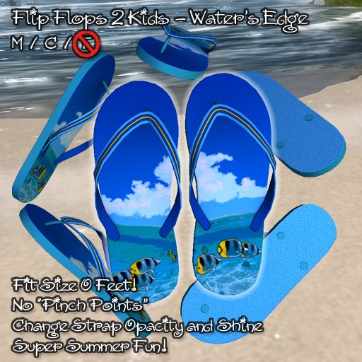 R(S)W Flip Flop 2 Kids - Water's Edge