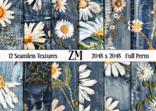 DAISIES DENIM FULL PERM TEXTURES