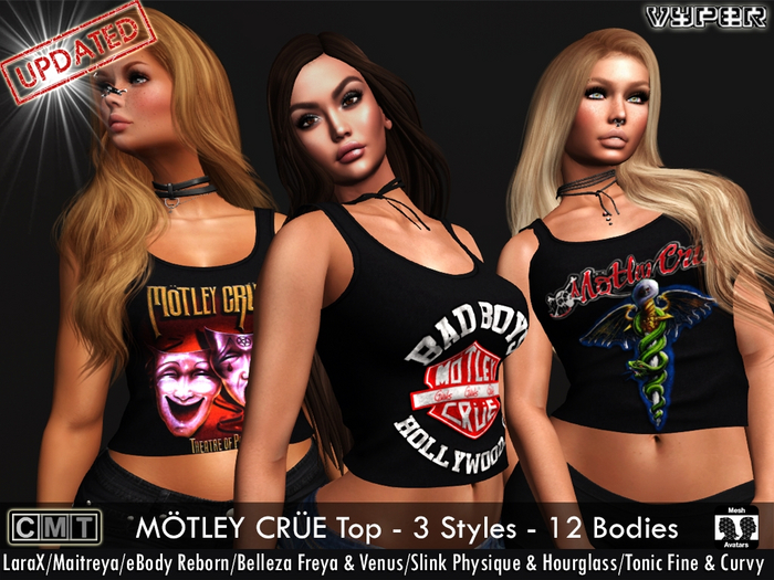 [VYPER] 095 Ladies Tank MOTLEY CRUE