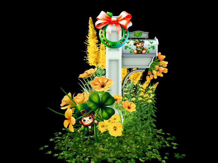 MC St. Patrick's Mailbox Yellow