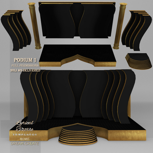 !Lyrical B!zarre Templates! - Podium 1 MESH FP