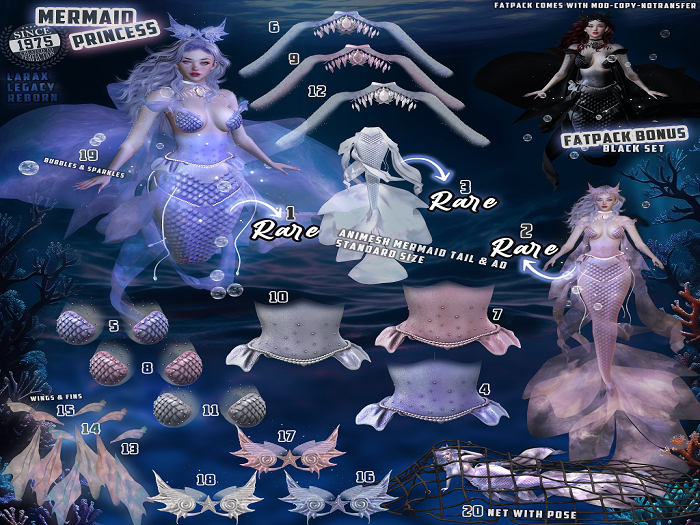 18.[Since1975] Mermaid Princess - Tiara - White